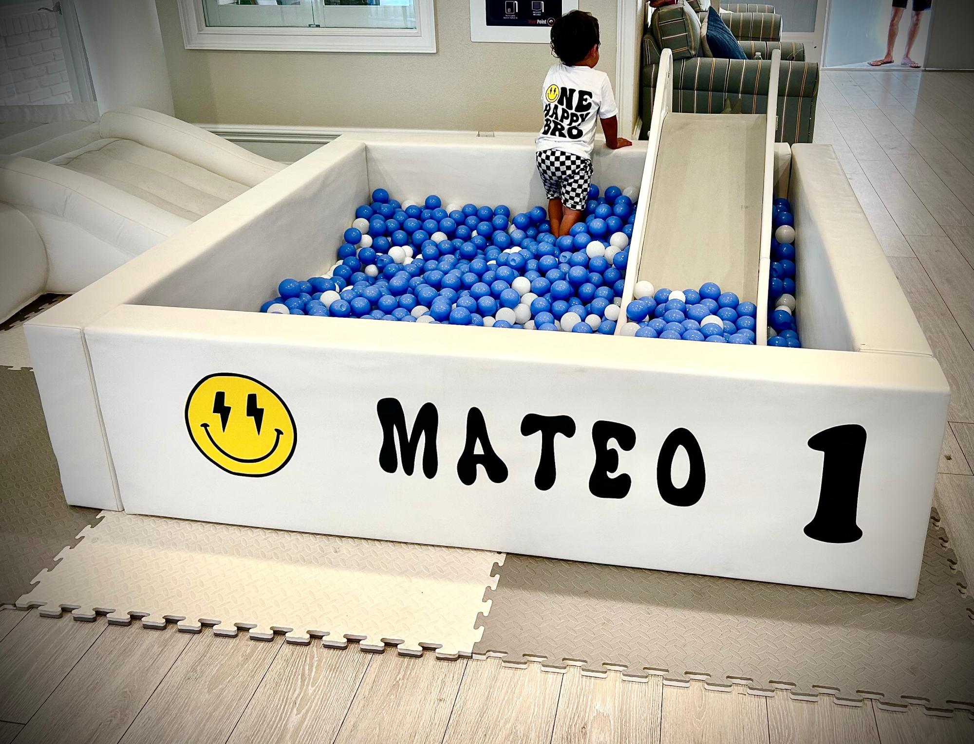 Custom decal designs for soft play to match every birthday party theme in Sarasota and surrounding areas