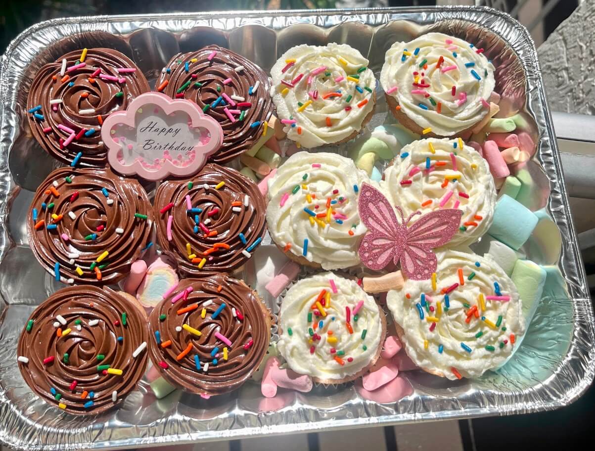 Custom cupcakes to match any theme for birthday parties and special events around Sarasota